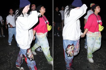 Demi Lovato and Noah Cyrus were photographed together when they attended the Space Jam: A New Legacy party in Valencia, California, with friends.